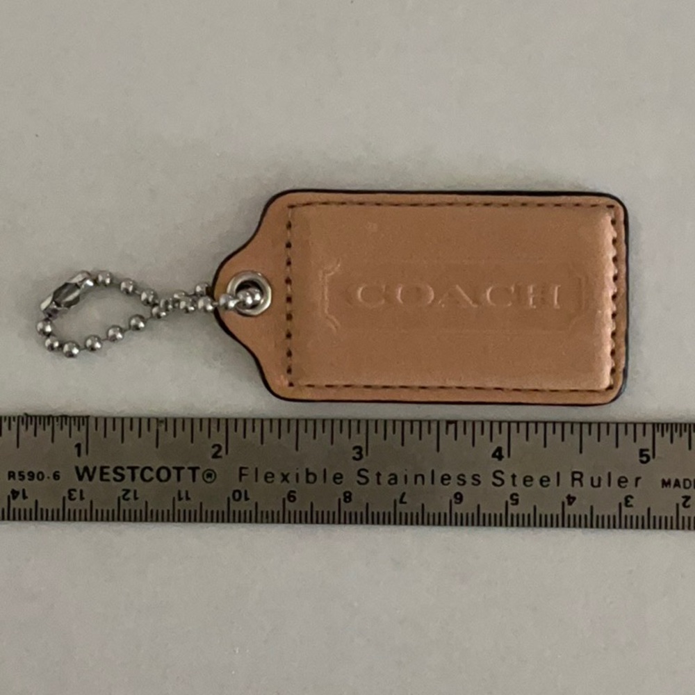 Coach Leather Tag